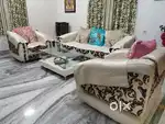 WHITE LEATHERETTE SOFA 5 Seater