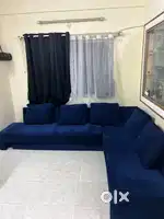7 Seater Sofa cum Bed and 2 office chairs