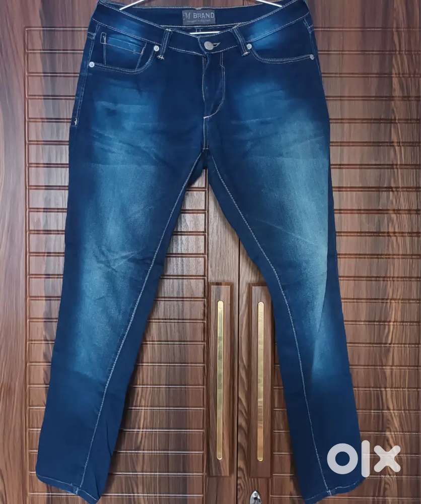 Dark Blue Distressed Denim Jeans – Stylish & Comfortable!