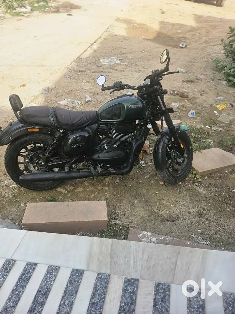 Yezdi green color roadster