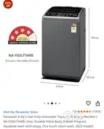 Brand new unused Panasonic 6 Kg ,Automatic Top Load Washing Machine