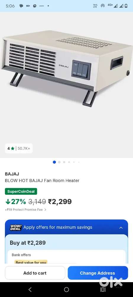 Bajaj room heater