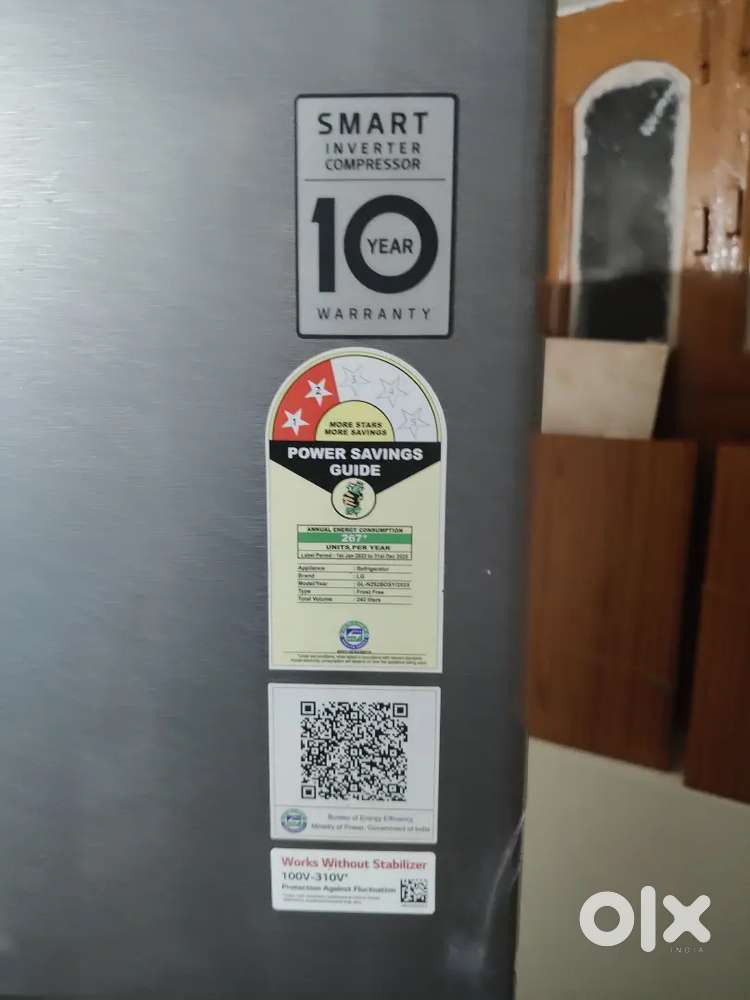 LG refrigerator model GL-N292BDSY/2025,frost free,volume-242 liters