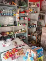 Shop Glass Counter And Wood Cupboard