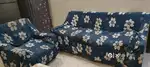 5 seater sofa with wooden table