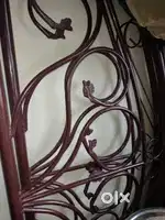 Iron bed 7x6 with new mattress