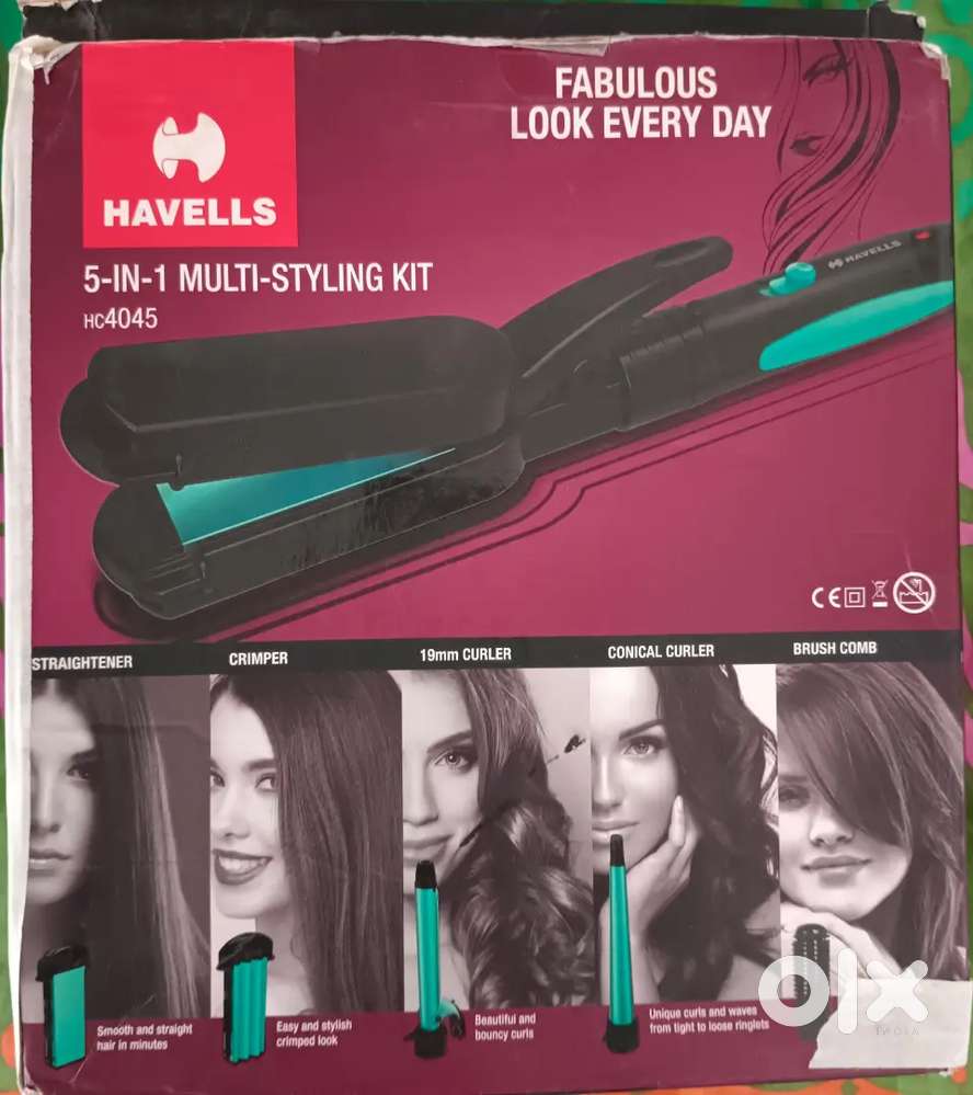 HAVELLS 5-IN-1Multi-Styling Kit HC4045 Hair Straightener  (Turquoise)