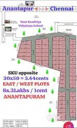 Open Plot 3.44cents at K.V.Central School, SKU road, Anantapur
