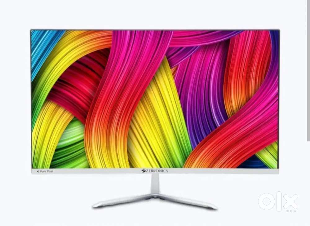 24 inc Jabronix Moniter Full frem less Disply 6 Munths old White colou