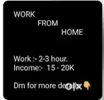 Work From Home opportunity
