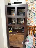 Pure wood storage and study table