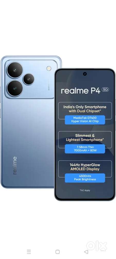 P4 5g 8/128GB Blue colour Bill Date 13/10/2025