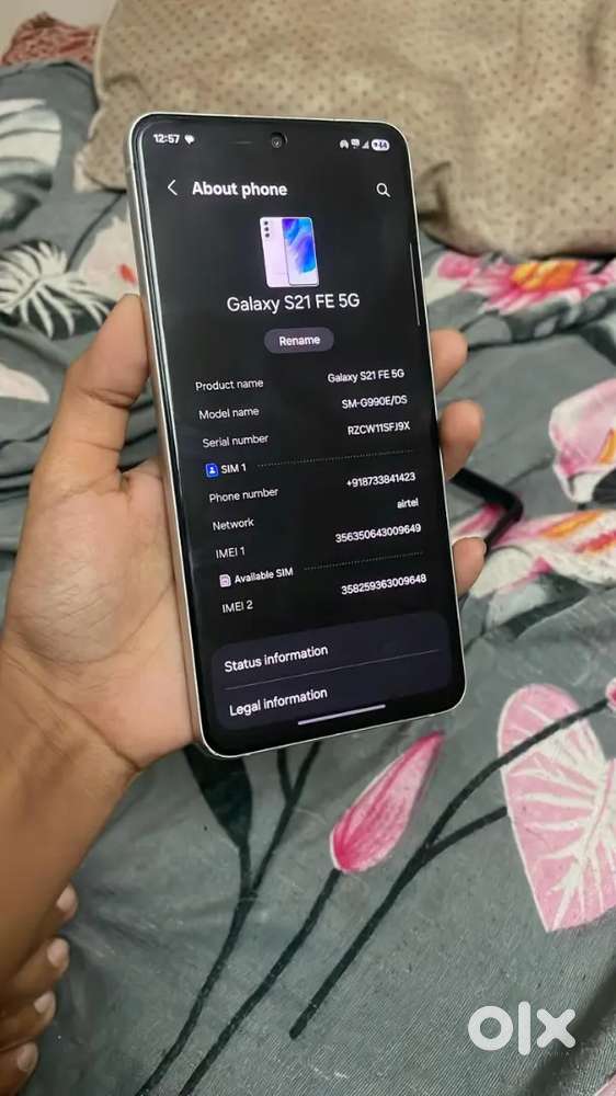 Samsung galaxy S21fe 8/128 gb All working Bast condition