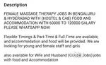 PART TIME MASSAGE THERAPIST JOBS IN HYDERABAD FOR STUDENTS HOUSEWIFE