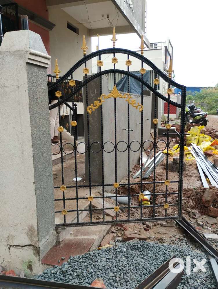 Outdoor iron gate