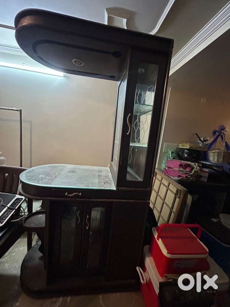 Crockery unit ,Mandir and Bar table