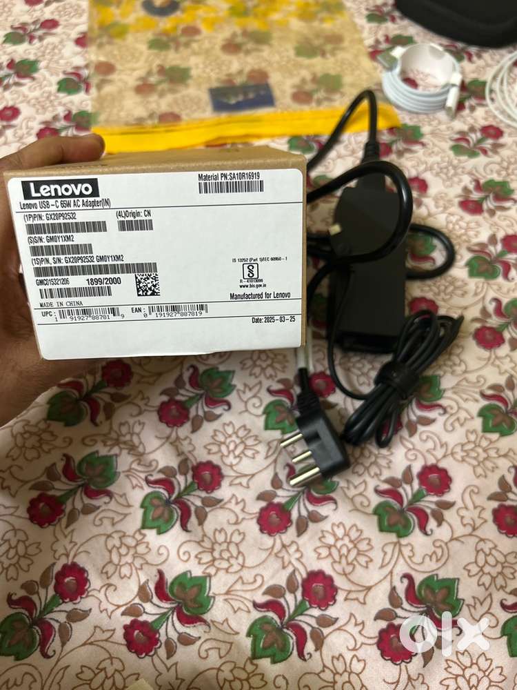 Original & brand new Lenovo 65w C type charger