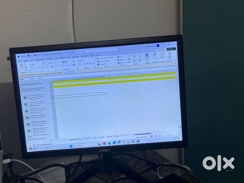 19 inch Front tech monitor