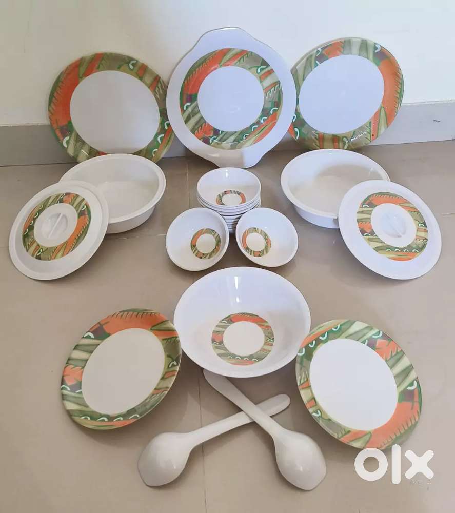 Brand new Dinner set and kitchen utensils