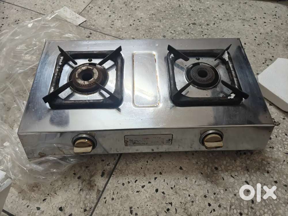 Stainless.Steel Heavy Body 2 Burner Gas chula