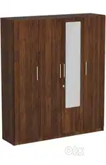 4 door wardrobe with mirror