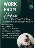Simple data entry work at your home