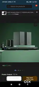 Zebronics 9900 Home theatre 5day old only