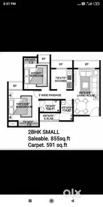 1bhk tmc building. 41 lakhs