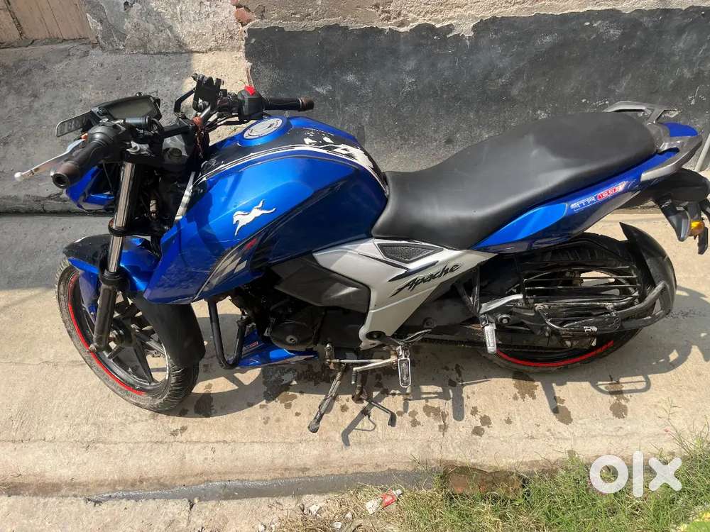 Tvs RTR Apache 160 4v ( 2021 October Ragistration) Blue colour