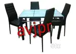 New four seater dining table with chairs set cafe furniture