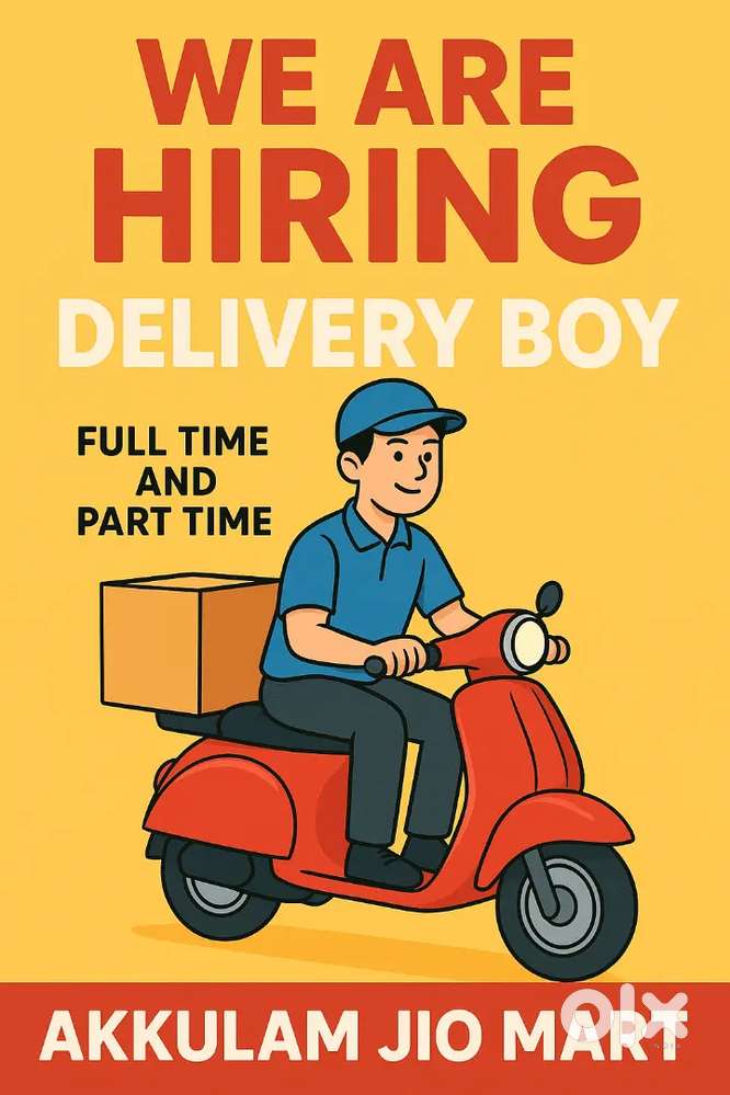 Delivery boys full time and part-time