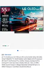 LG OLED C4 Seal pack