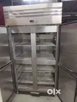 4 door vertical refrigerator stainless steel