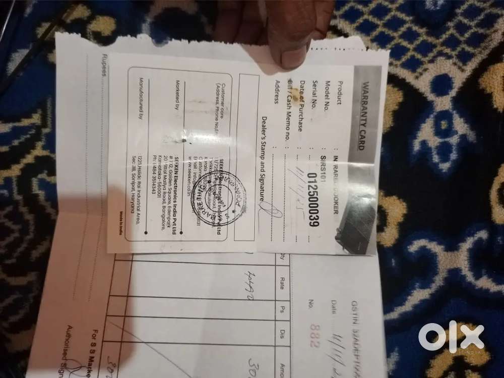 Injection cooker 1 year warranty