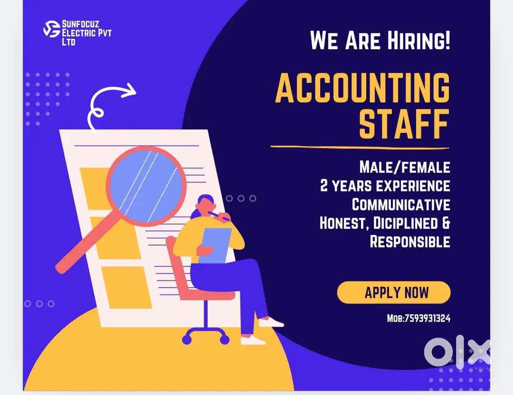 Wanted 2 yr experienced accountant