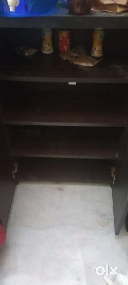 Samll wooden cupboard and study table/office table