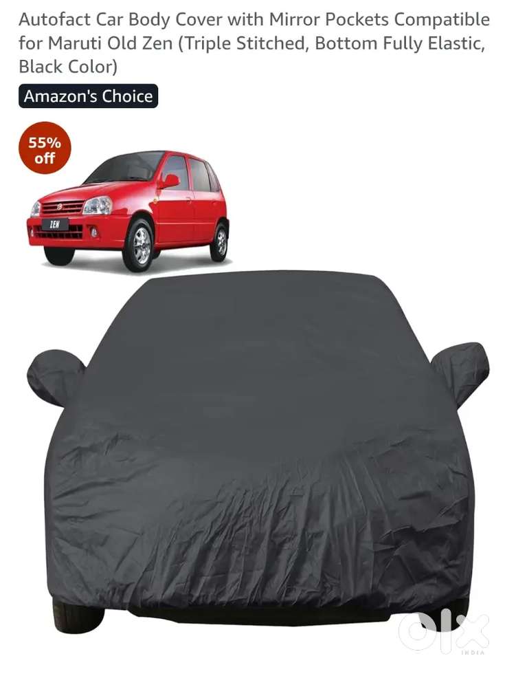 Car Body Cover with Mirror Pockets Compatible for Maruti Old Zen