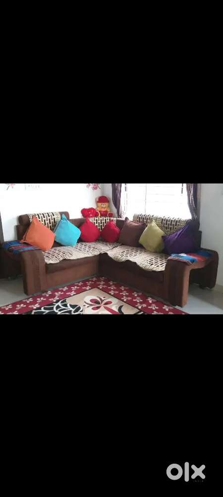 Corner L type sofa set