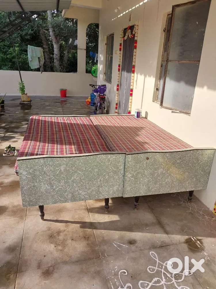 Double cots with mattress