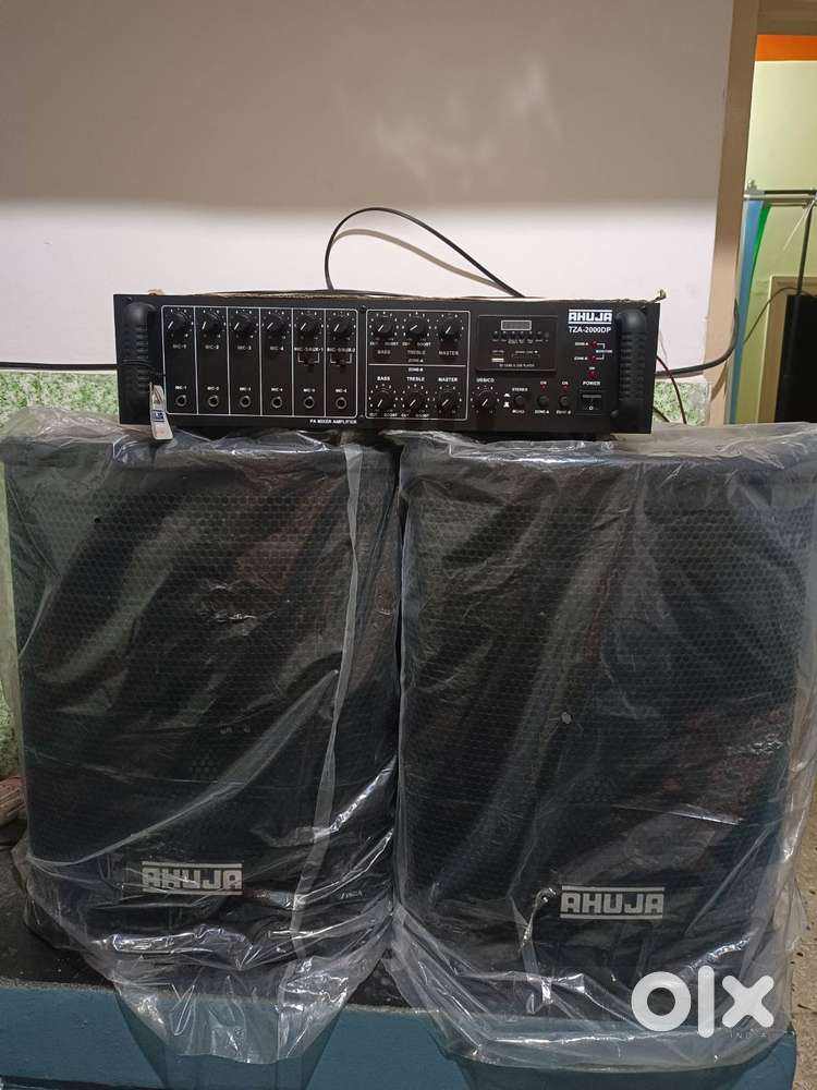 AHUJA TZA-2000DP AMPLIFIER, SRX-100 SPEAKER