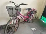 Pink girls cycle