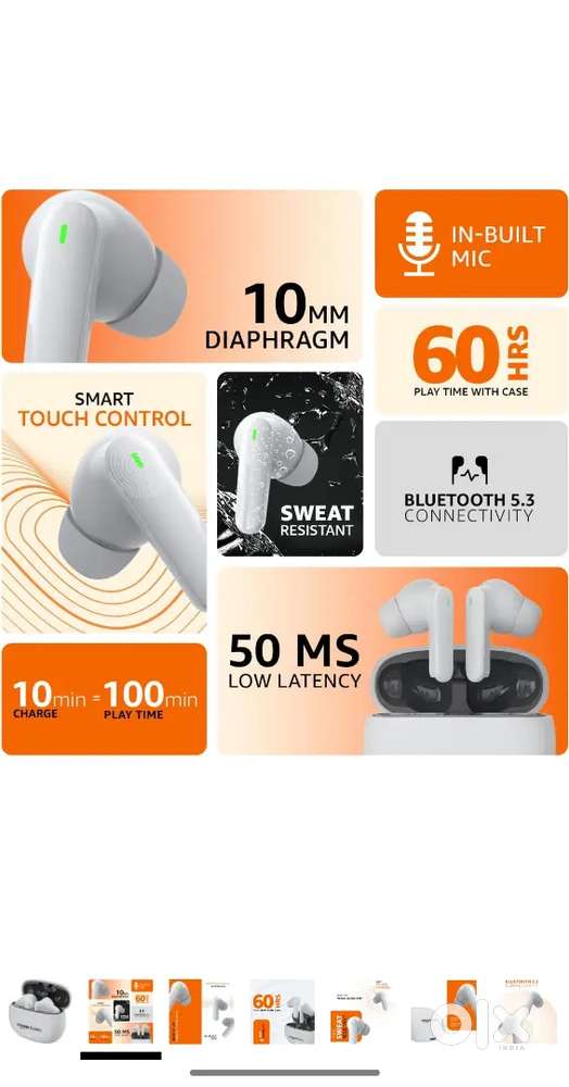 amazon basics True Wireless in-Ear Earbuds with Mic,Low-LatencyGaming