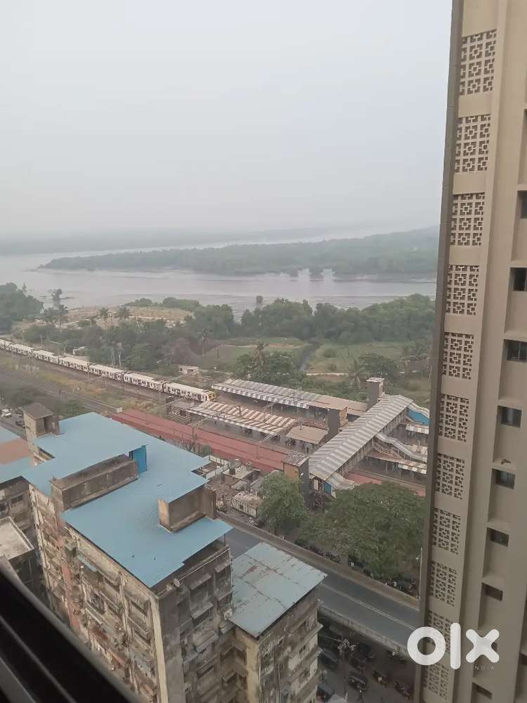 Opposite mumbra railway station