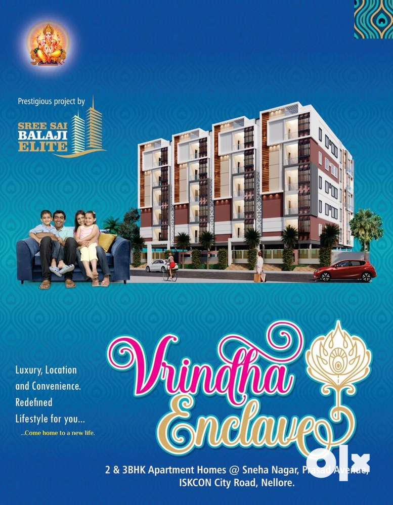 VRINDHA ENCLAVE 2 BHK & 3BHK FLATS,BOOKINGS OPEN NOW