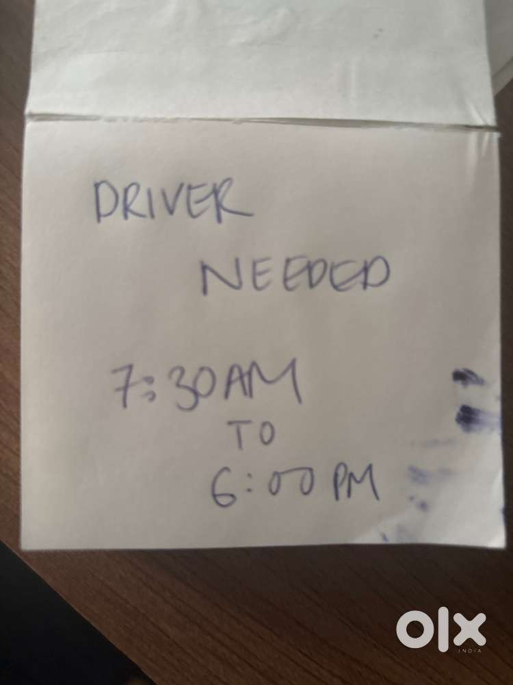 7:30am to 6pm Driver