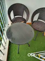 sofa , bed , table, office chair , two chairs with round table