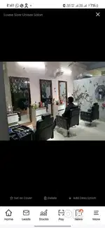 Fully furnished unisex salon with all product