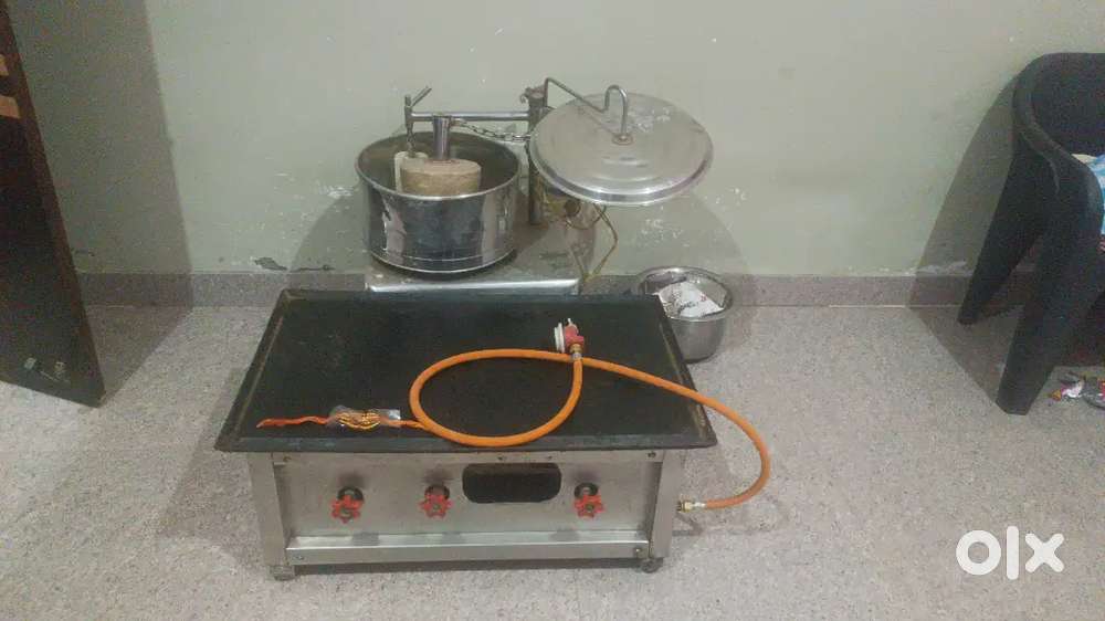 Dosa bhatti , wet grinder, 108 idli steamer , gas bhatti