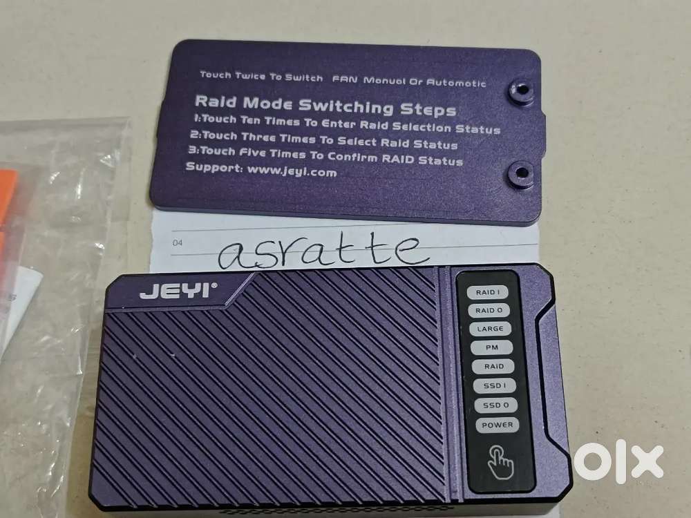 Thunderbolt-3/4-USB4 40Gbps enclosure and 2-nvme Raid Touch-To-Select