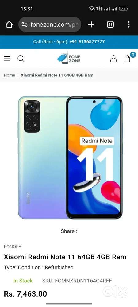 Note 11 4g 4gb ram rom64 gb working condition